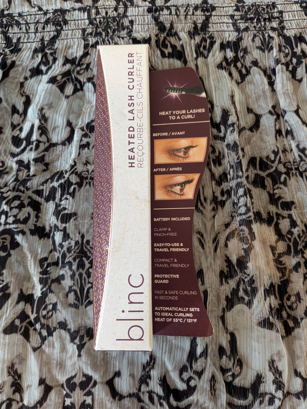 blinc Heated Lash Curler in Metallic Rose Gold NIB
